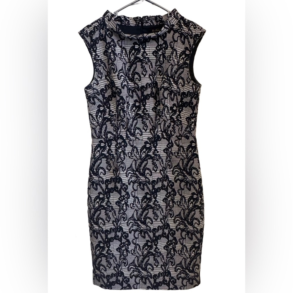 Brooks Brothers Black and White Floral Mini Dress